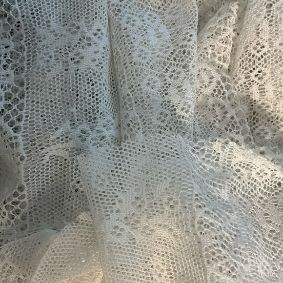 Pink Martini Lace Maxi Boho Indi Grunge Semi Sheer Dress - Picture 9 of 9